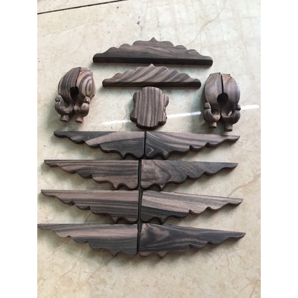 Bộ lá đề trơn 15 chi tiết, pk đục lồng chim chào mào