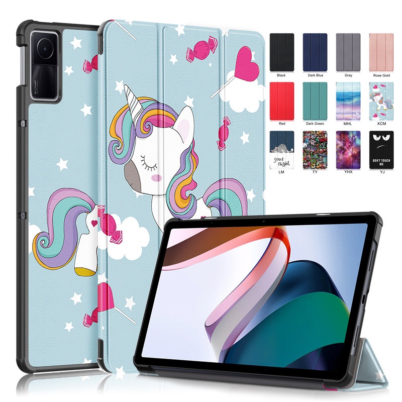 Bao Da PU Máy Tính Bảng Nắp Lật Nam Châm Thông Minh Có Thể Làm Giá Đỡ Cho Xiaomi Redmi Pad Tablet 2022