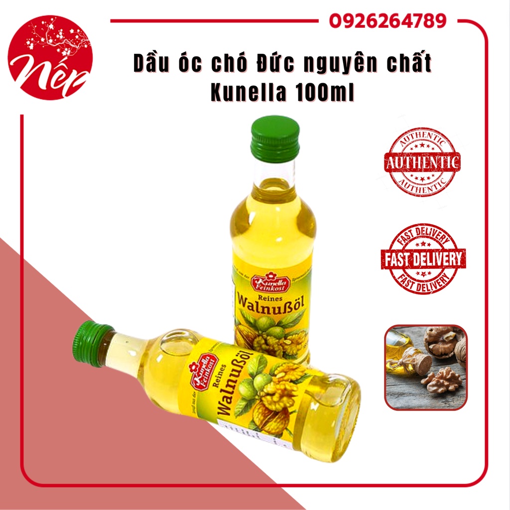 Dầu óc chó Đức nguyên chất Kunella 100ml cho bé ăn dặm (date 2023)