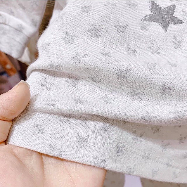 XẢ KHO - Bộ dài tay chất Cotton nỉ Momma Baby cho bé 3-9 tháng