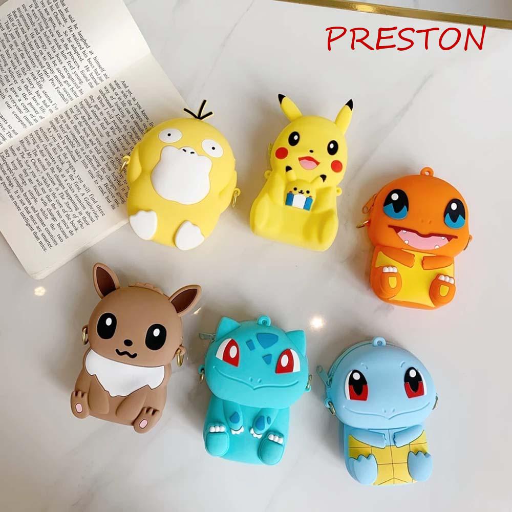 Túi Đựng Tiền Xu Bằng Silicon Hình Pokemon Go Dễ Thương Cho Bé