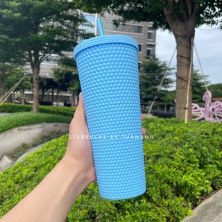 [Chính hãng] Ly Starbucks Studded Matte Blue Sky 710ml