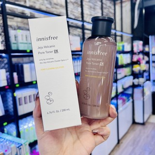 Nước Hoa Hồng Tro Núi Lửa INNISFREE Jeju Volcanic Pore Toner 2X 200ml