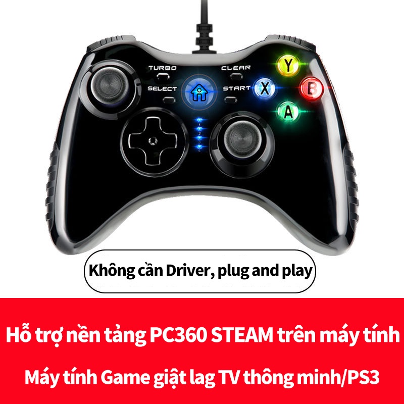 Tay cầm chơi game thông minh nhanh không có độ trễ tương thích với bốn nền tảng máy tính TV home lớn Tay cầm PS3 -dc4899