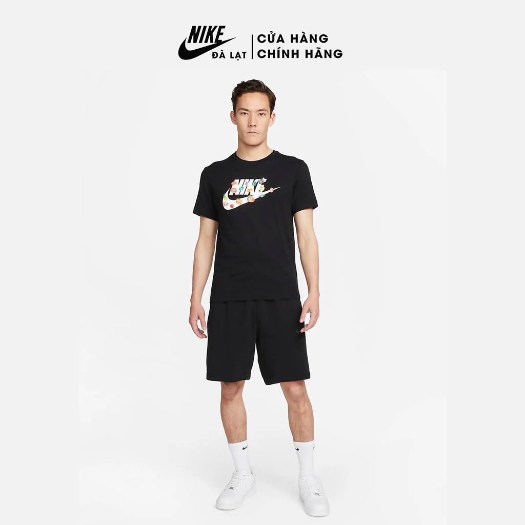 Áo phông Nike logo nổi bật thời trang chính hãng nam DQ1048-010 Áo thun mùa hè tay ngắn thoáng mát