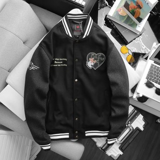 Áo khoác bomber phối lông chuột