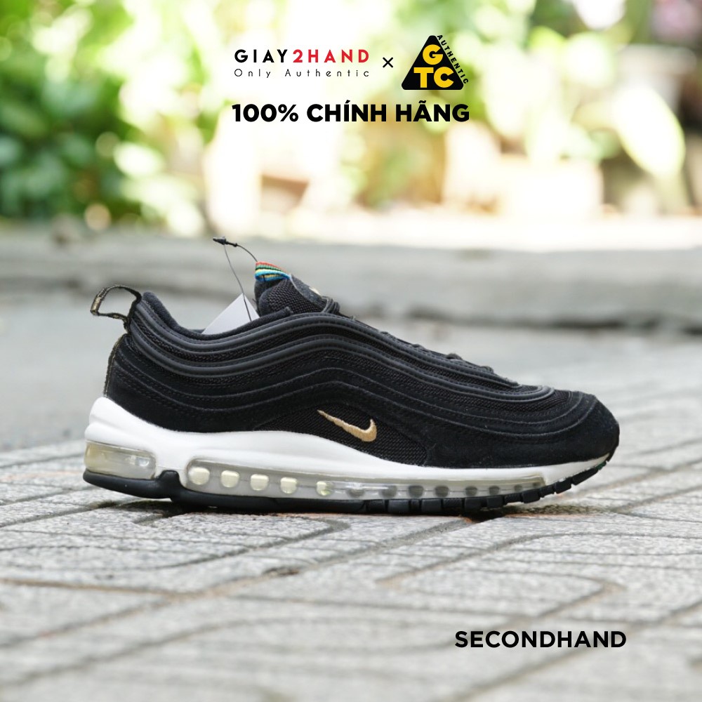 Giày Thể Thao NIKE AIRMAX 97 QS  OLYMPICS RINGS BLACK CI3708-001  GIÀY CŨ CHÍNH HÃNG