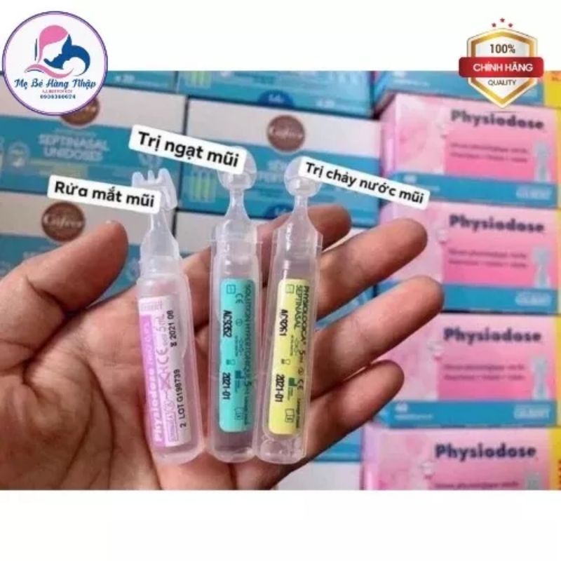 Nước muối sinh lý Gifrer Physiodose nội địa Pháp hộp 20 tép [date xa]