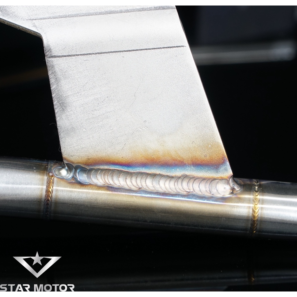 Tay xách inox 304 dành cho xe Sirius from vểnh - mối hàn mũi tên