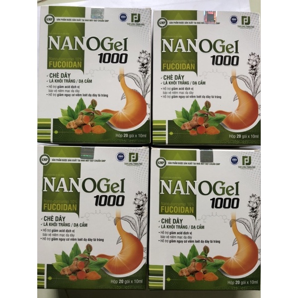 NANOGEL 1000 -giảm đau da dày tá tràng -Tam Long Thiên Phú hộp 20 gói