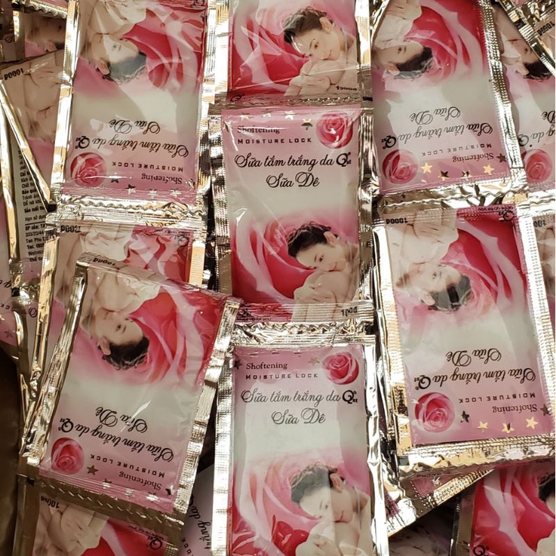 10 DÂY SỮA TẮM HOA HỒNG/SỮA DÊ DÀNH CHO NHÀ NGHỈ KHÁCH SẠN