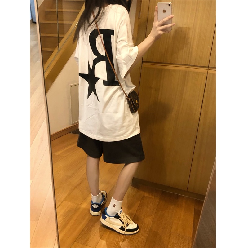 NRVP Áo Thun Unisex Mùa Hè Dáng Suông Tay Cộc Phong Cách Hàn Quốc Cho Nam Nữ