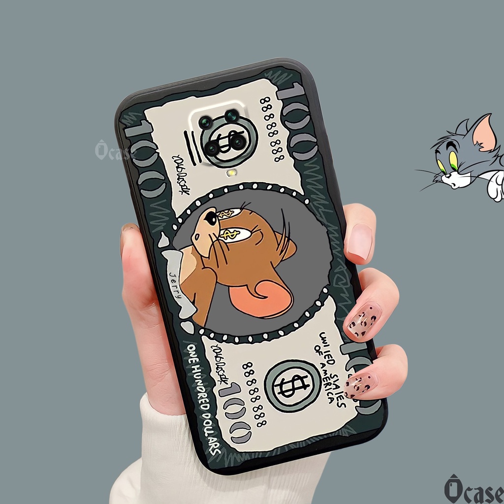 Ốp lưng Xiaomi Redmi Note 9s / Note 9 Pro / Note 9 Promax / Poco M2 Pro in hình Mèo và Chuột cạnh viền vuông có bảo vệ c