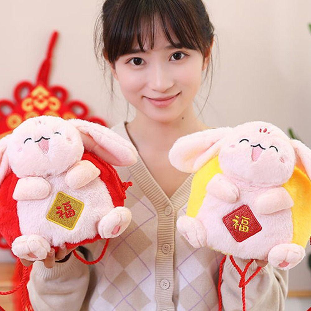 LILYES Túi Đeo Chéo Bằng Cotton PP Cỡ Lớn Phong Cách Trung Hoa Dễ Thương Thời Trang Năm Mới Cho Bé