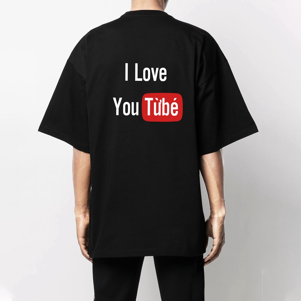 ÁO THUN COTTON 4 CHIỀU IN HÌNH I LOVE YOU TỪ BÉ