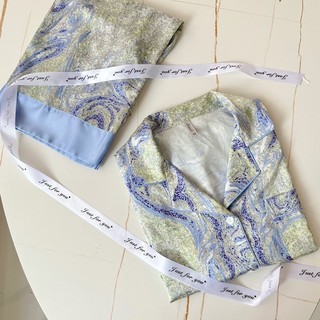 Bộ Lụa Mặc Nhà Pijama Nữ Chất Lụa Cao Cấp Mát Mềm Mịn ELSA PIJAMA