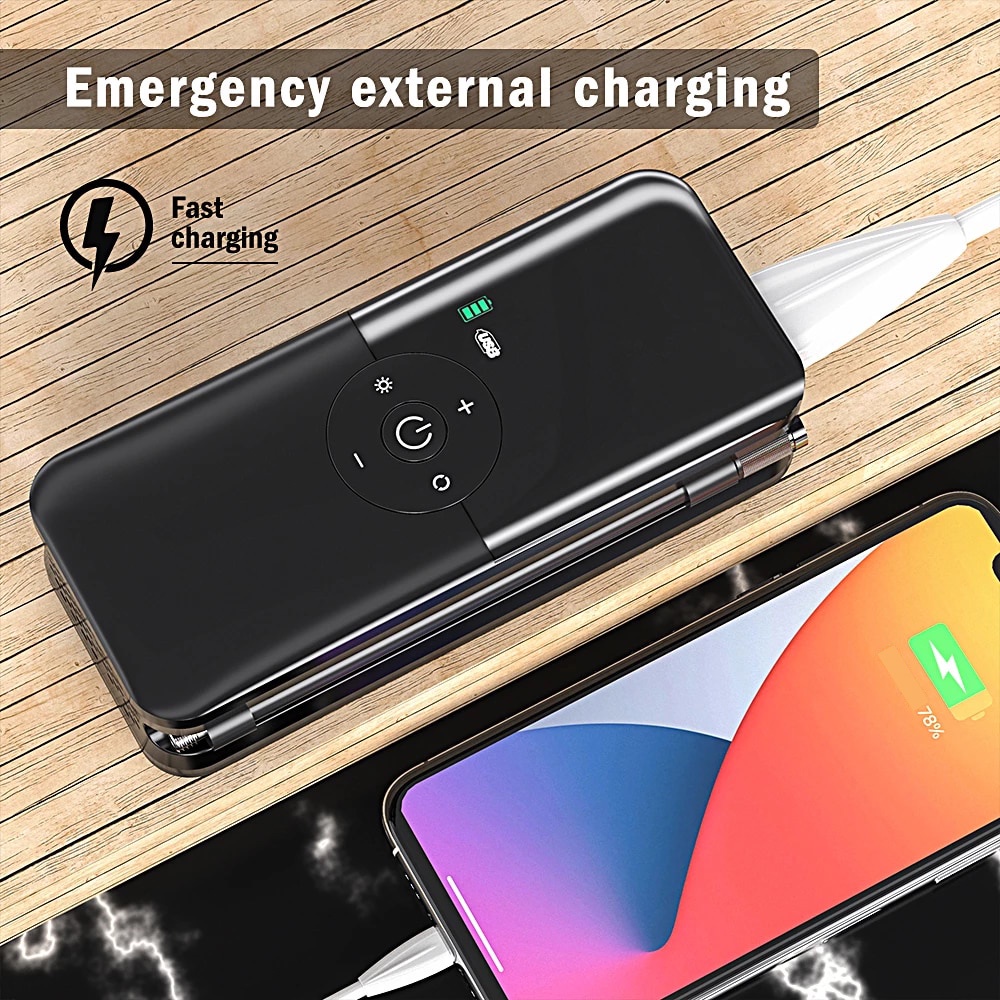 Bơm Ô Tô Nhỏ Gọn, Tiện Lợi, Mạnh mẽ, Chất Liệu ABS, Hỗ Trợ Cổng Sạc USB, Có Thể Tự Ngắt