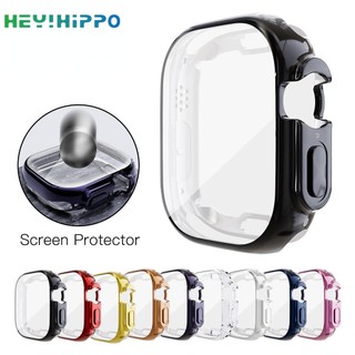 Ốp Bảo Vệ Trong Suốt Bằng TPU Mềm Mạ Điện 49mm Cho iwatch ultra 8 7 6 5 4 se 45mm 41mm 40mm 44mm