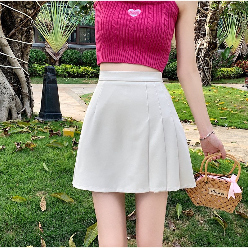 Chân váy nữ xếp ly dạng ngắn , Váy chất liệu kaki + lót trong mềm mại  MS : 36