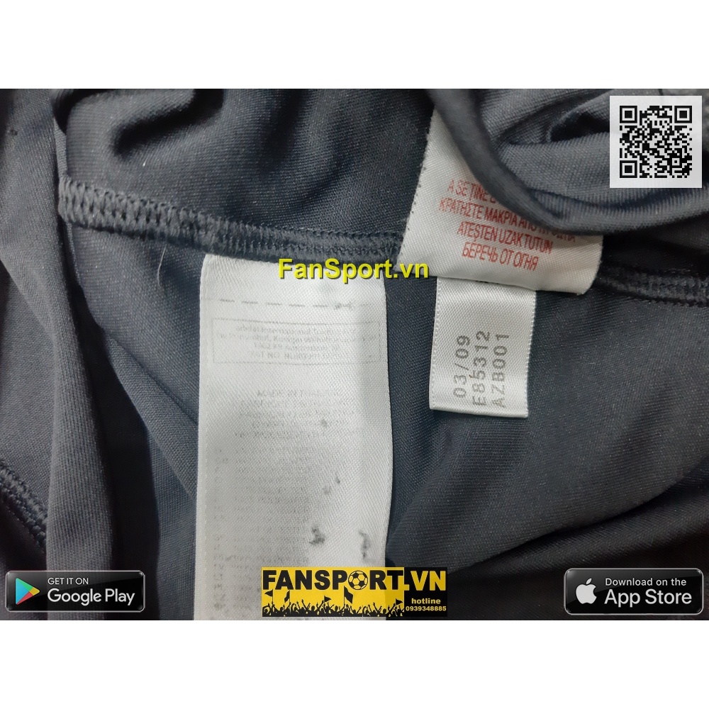 Áo đấu cầu thủ bóng đá Torres 9 Liverpool 2009 2010 away shirt black jersey E85312 size XLB