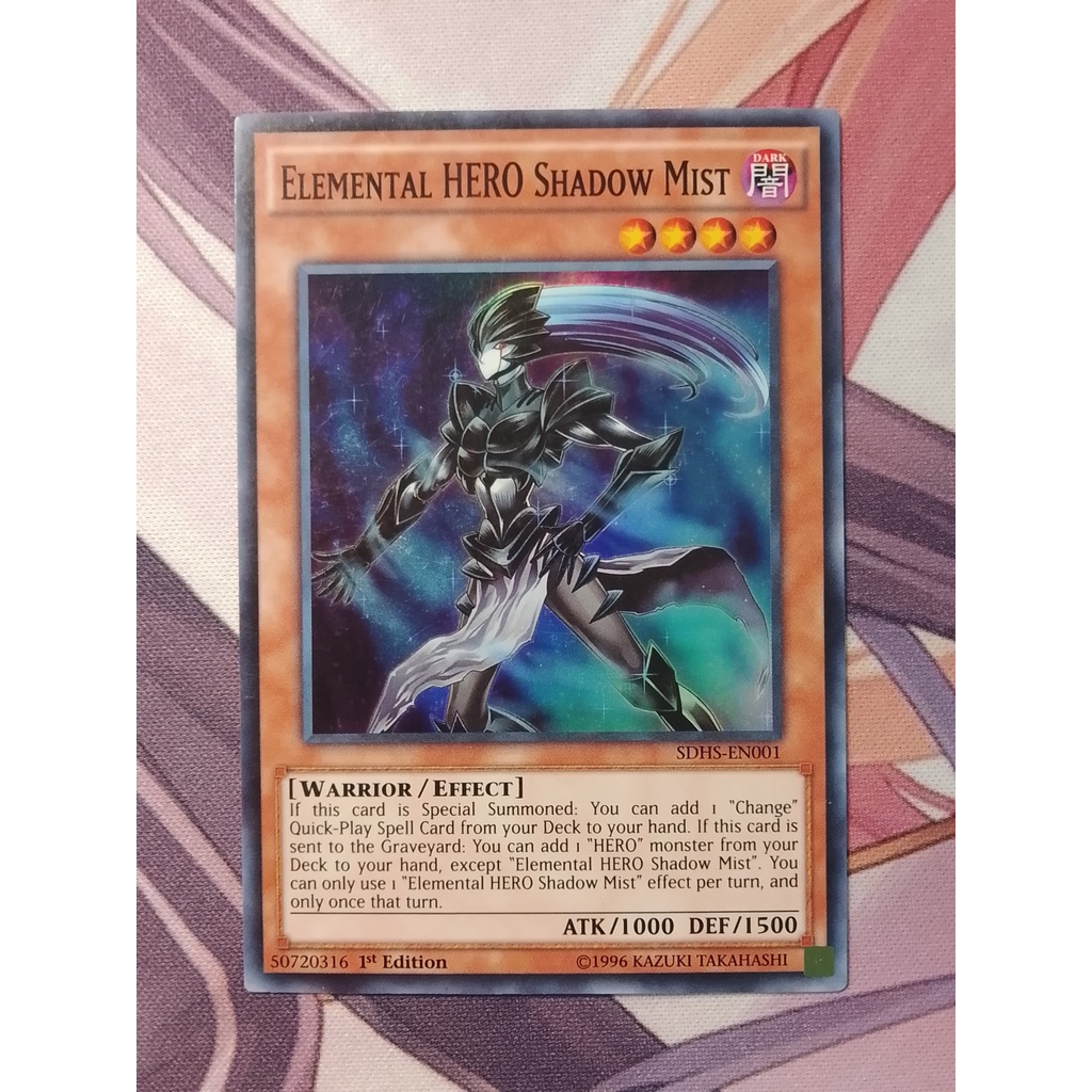Thẻ Bài Yugioh: Elemental HERO Shadow Mist SDHS-EN001
