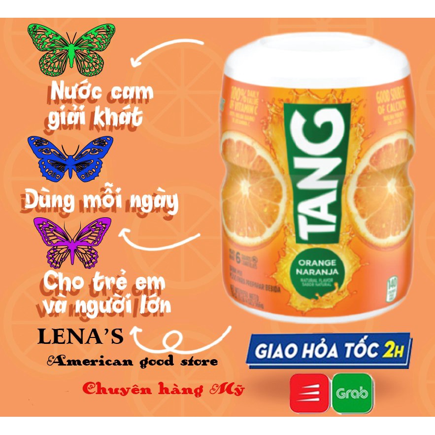 Bột pha nước cam - bộ cam Tang Mỹ 566gr chính hãng thơm ngon bổ sung vitamin C tăng sức đề kháng