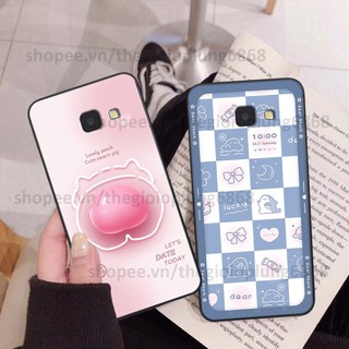Ốp Samsung J4 Plus / J4 Core / J4+ in hình caro gấu vịt cute dễ thương, đầy đáng yêu