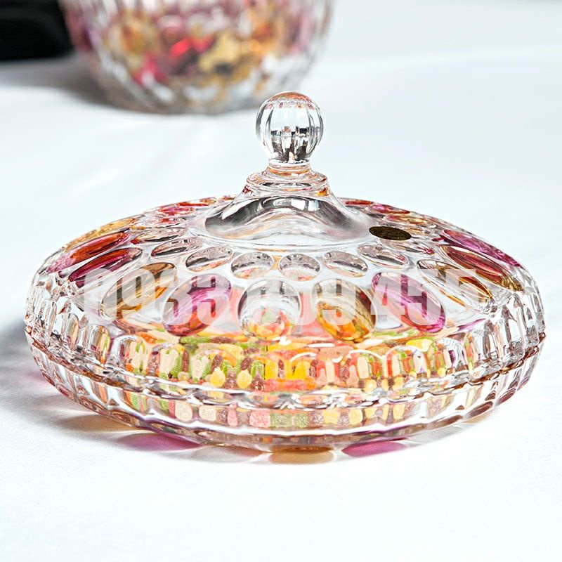 Khay mứt đựng bánh kẹo ngày Tết, dĩa hũ mứt thủy tinh pha lê