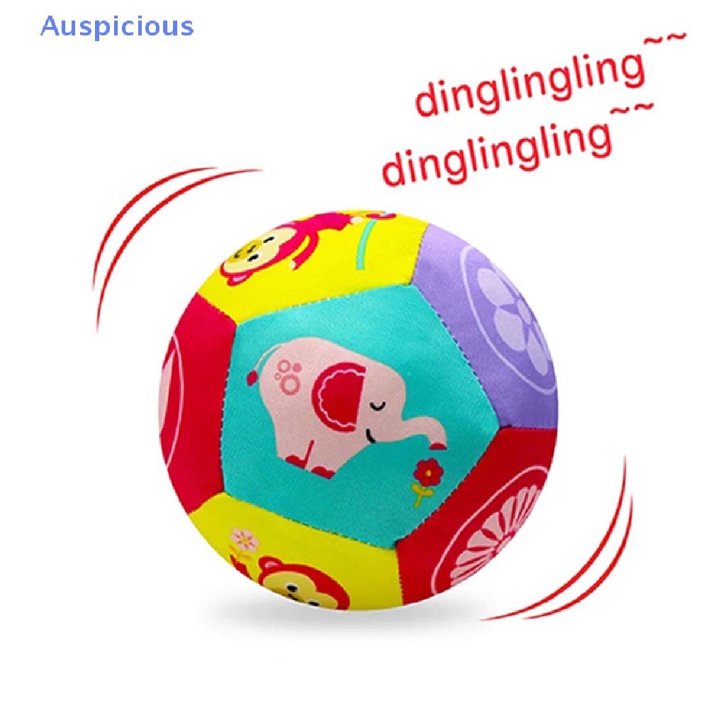 Bóng Lục Lạc Đồ Chơi Bằng Vải Mềm Có Chuông Hình Động Vật Hoạt Hình Dành Cho Trẻ Em