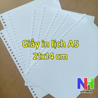 Giấy in lịch A5 - 21x14 cm