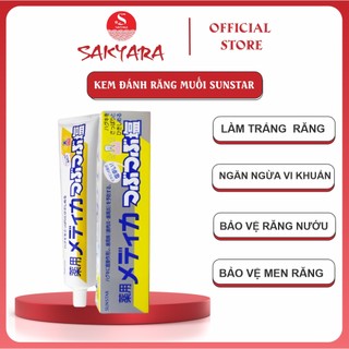 Kem đánh răng muối Sunstar 170g Nhật Bản làm trắng răng thơm miệng loại bỏ nguy cơ mảng bám sâu răng