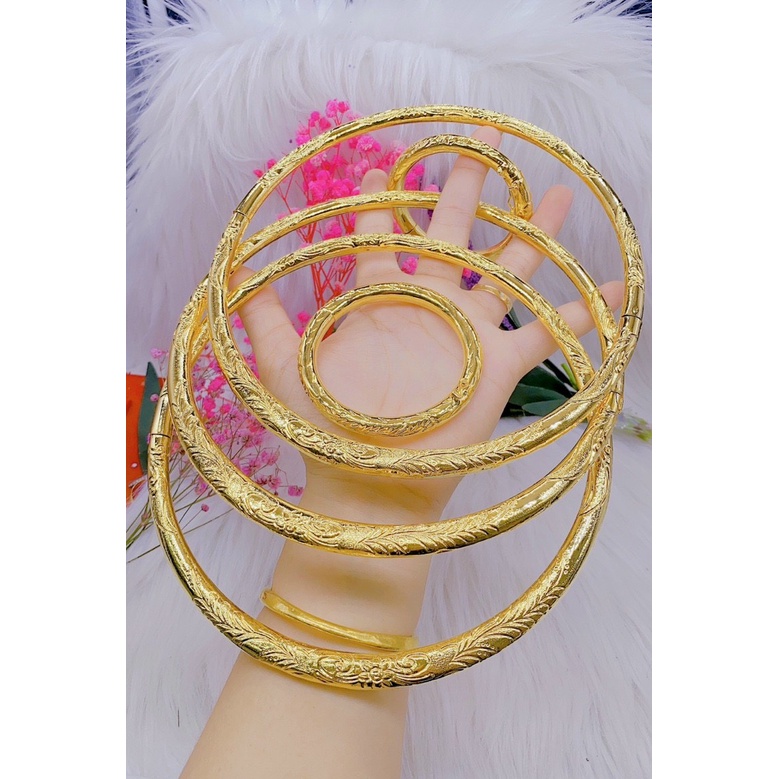 Combo 1 Kiềng Và Vòng Phụng Chuẩn Vàng Cưới