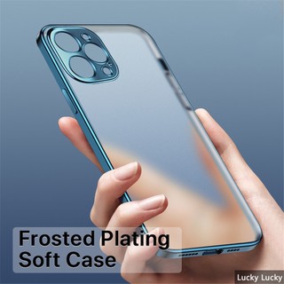Ốp lưng iphone 12 pro max siêu mỏng mờ mạ trong suốt siêu mỏng bảo vệ camera chống sốc chống vân tay đẹp thời trang ốp lưng iphone 12 mini