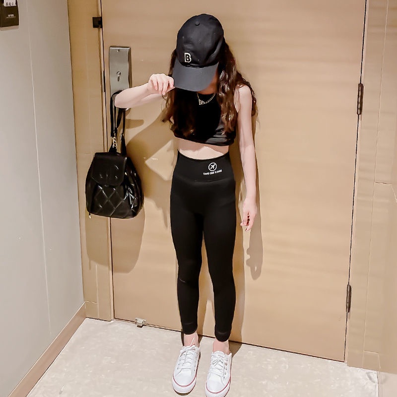 Quần Yoga Bé Gái，Quần Legging Tập Yoga Phong Cách Hàn Quốc Cho Nữ  100cm-170cm