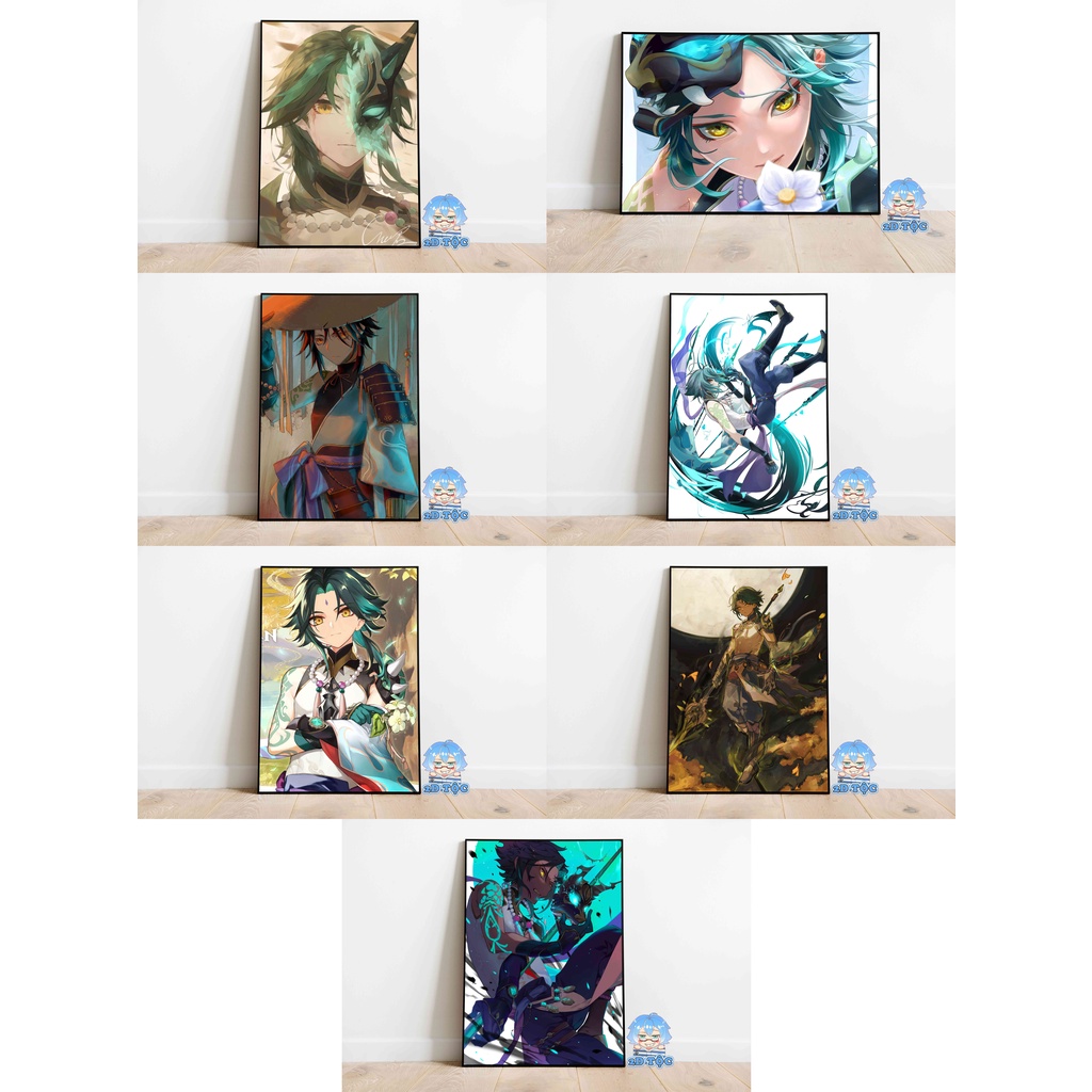 Ảnh Poster A3 Dán Tường Cao Cấp Xiao  Game Genshin Impact By 2D Tộc Shop