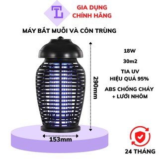 Đèn bắt thu hút diệt đuổi muỗi và côn trùng thông minh cao cấp TULI, An Toàn Hiệu Quả Thực Tế 95%, BH 24 tháng