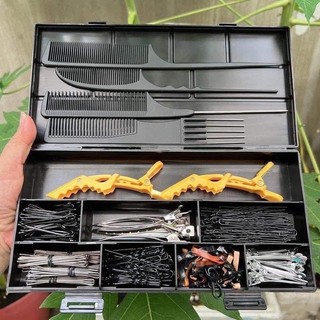 Hộp nhựa đựng kẹp tăm , lược dành cho thợ làm tóc , Make up