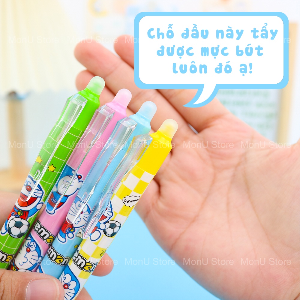 Bút bi bấm xóa được mực tím DORAEMON DOREMON MON0451 TooYoo