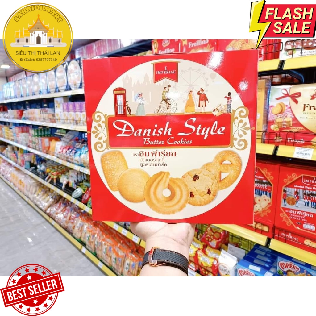 [HOẢ TỐC] Bánh Quy Bơ Imperial Hộp Sắt Thái Lan - 500g