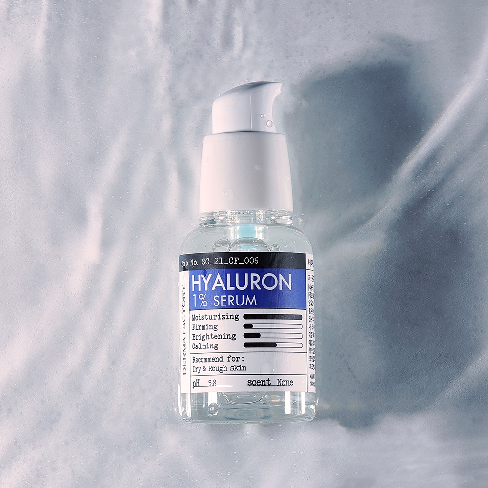 Tinh chất dưỡng ẩm Hyaluron 1% Serum 30ml - Derma Factory