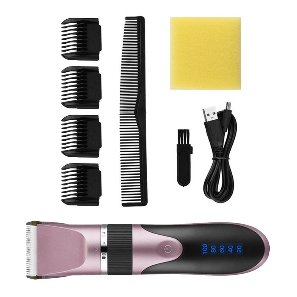 Tông Đơ Điện 0 8-2 0mm Không Lõi Có Thể Sạc Lại Kèm Lược Chải Tóc