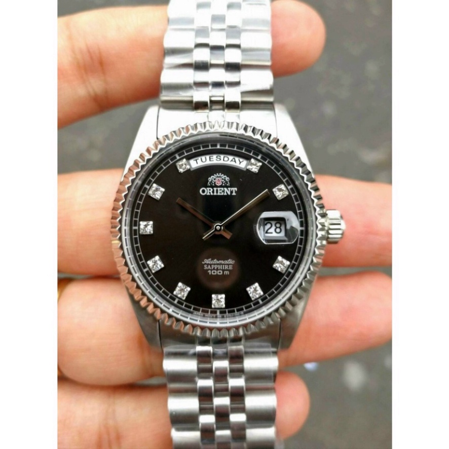 Đồng hồ cơ nam Orient Automatic FAG03001B0 - Máy cơ dây thép mặt  Bảo hành 2 năm