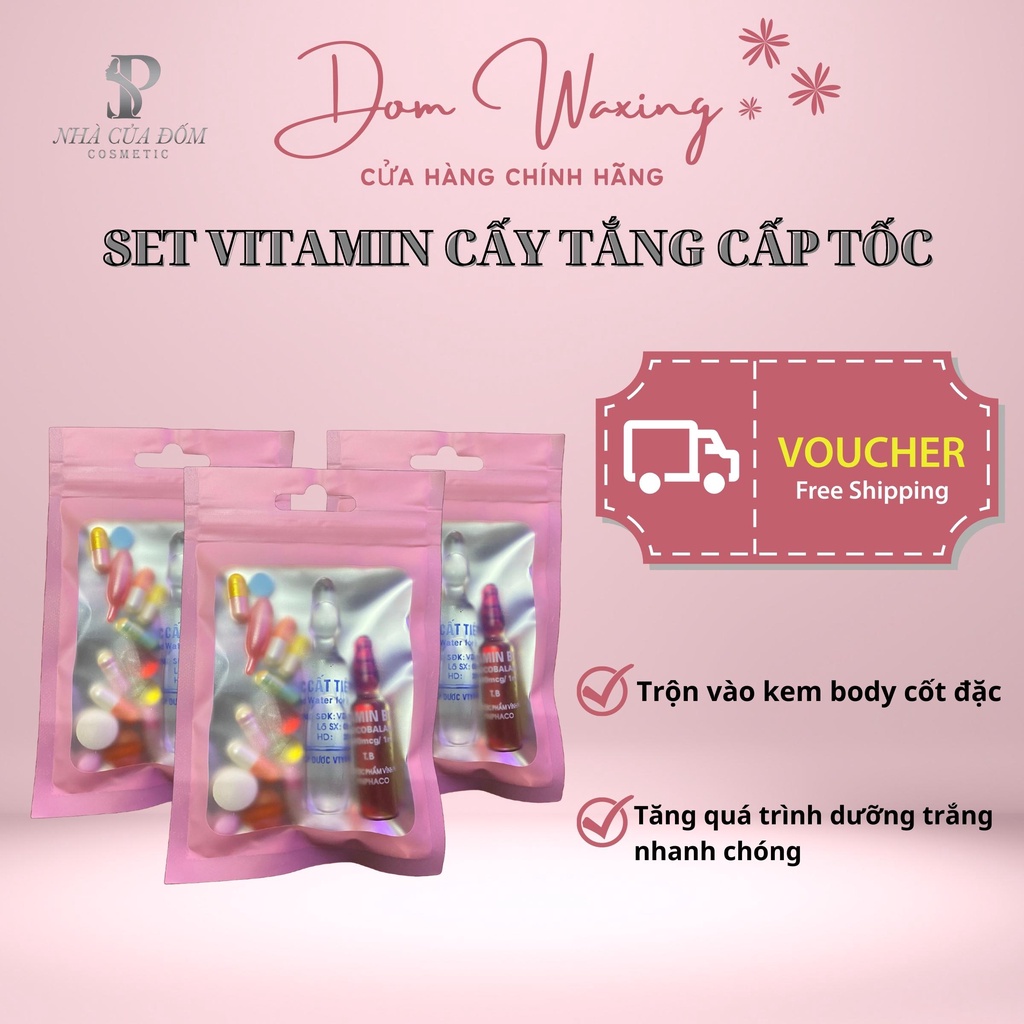 Set Vitamin Cấy Trắng - Cấy Trắng Vĩnh Viễn Thành Phần Tự Nhiên