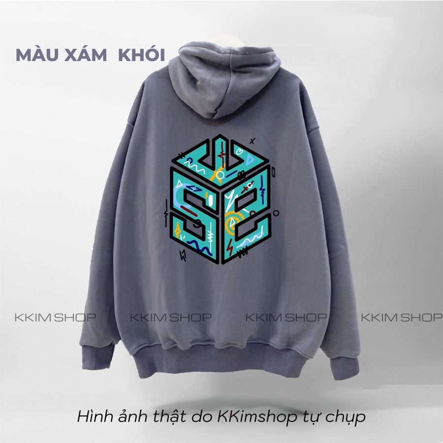 Áo HOODIE SWE form rộng oversize, unisex nam nữ, Áo KHOÁC Nỉ hoodie XANH LÁ chất liệu Nỉ bông cao cấp KKIMSHOP