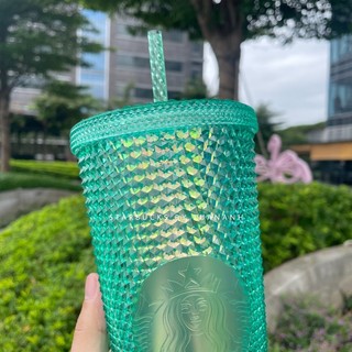 [Chính hãng] Ly Starbucks Studded Green Bling 710ml