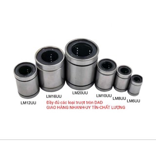Bạc đạn trượt tròn lm6uu-lm8uu-lm10uu-lm12uu-lm13uu-lm16uu đầy đủ hộp