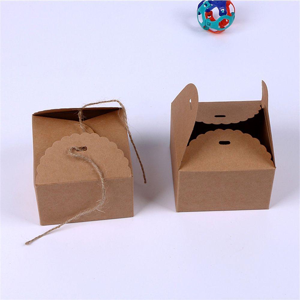 Set 10 Hộp Đựng Bánh Quy Mini Thời Trang Cho Tiệc Cưới / Giáng Sinh