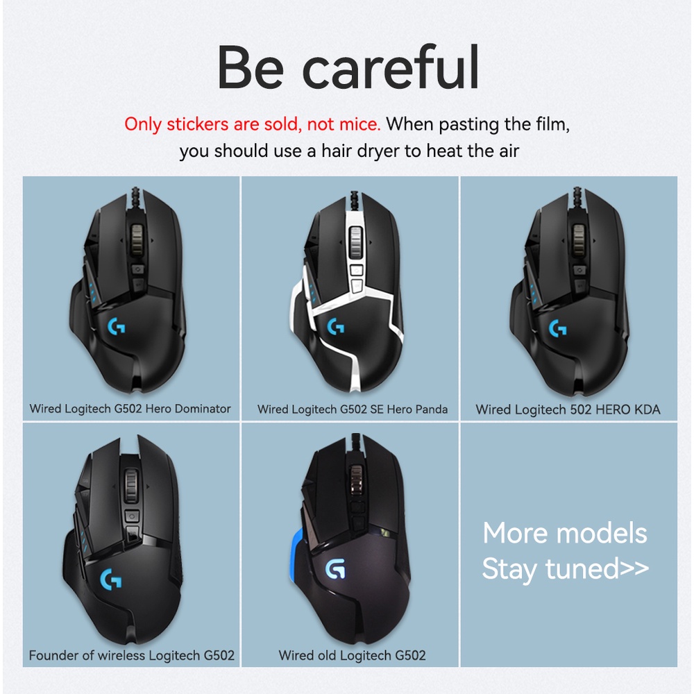 Băng Keo Dán Chống Trượt Chống Mồ Hôi Cho Máy Tính Logitech G502 Hero