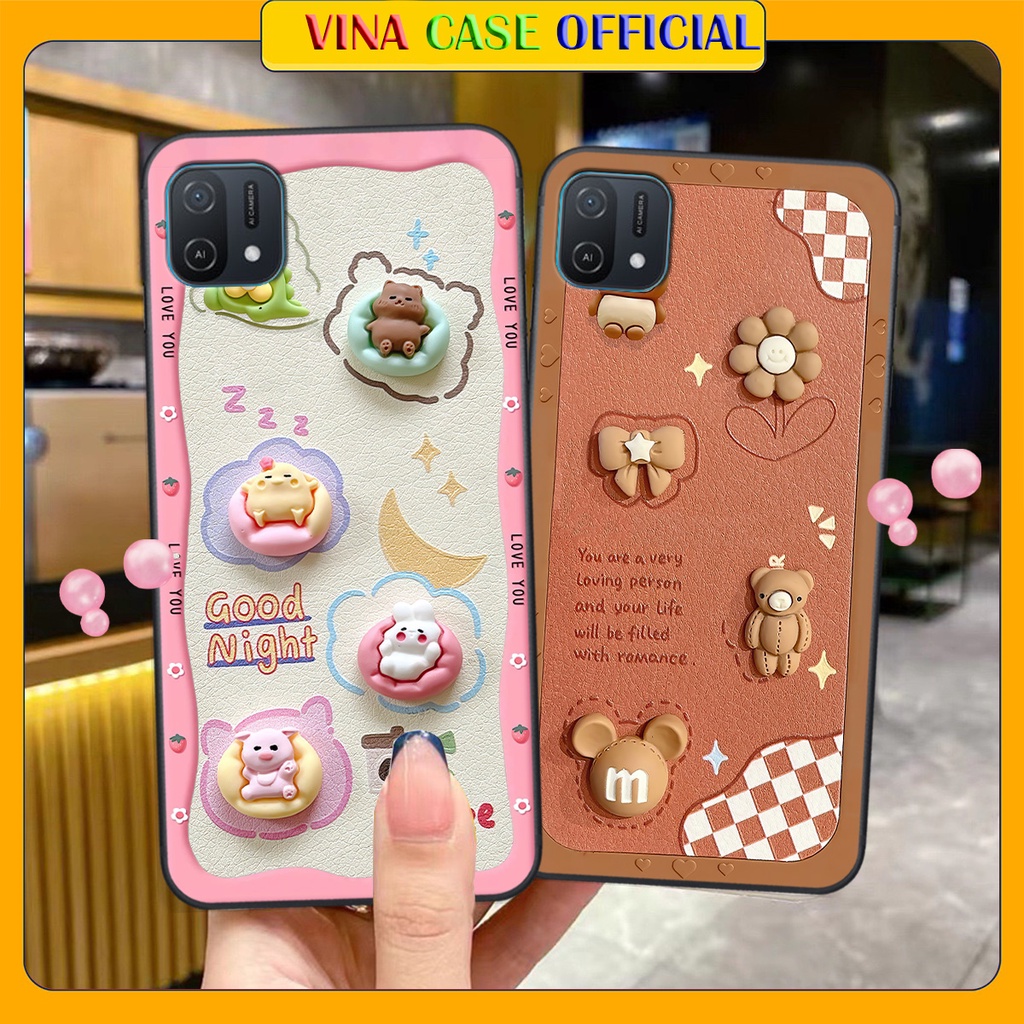 Ốp Oppo A16k in hình Good Night Coffee Hiệu Ứng 3D siêu hót