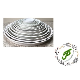 Đĩa lót chậu tròn khía Phi 18cm - #050D#